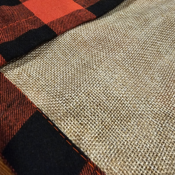 Red and Black Checkered Table Runner - Picture 2 of 4